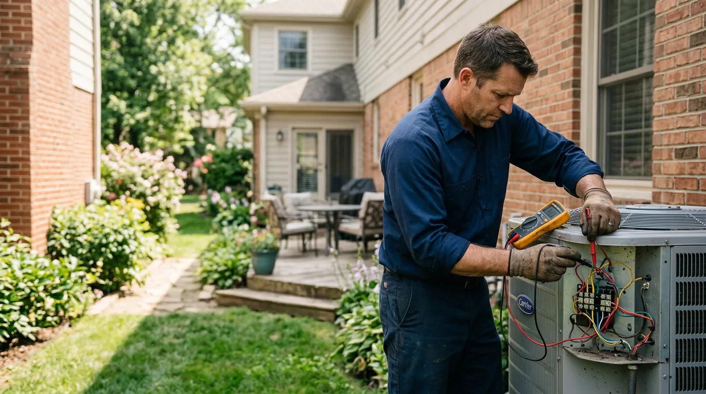 HVAC technician working near Harwinton, CT